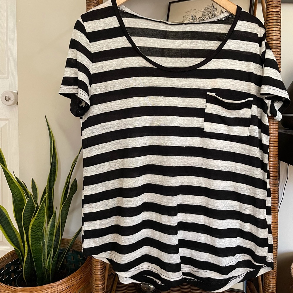 Linen Slub T-shirt by Ellison - size s